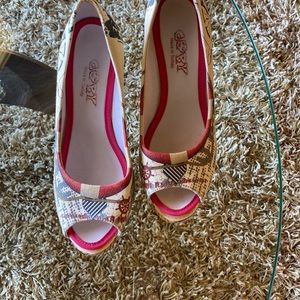 NAUTICAL STYLE ADORABLE COBY shoes wedges made in turkey size 40